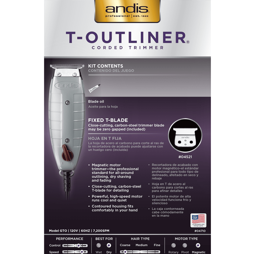 Andis T-Outliner T-Blade Trimmer 