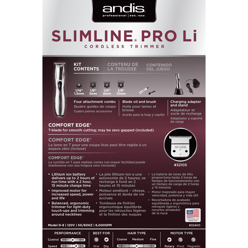 Pro Li T-Blade Trimmer Chrome 