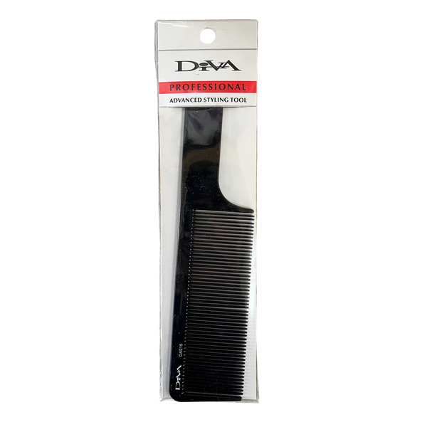 Diva Professional Advanced Styling Tool Flat Top Comb 9" | DA015