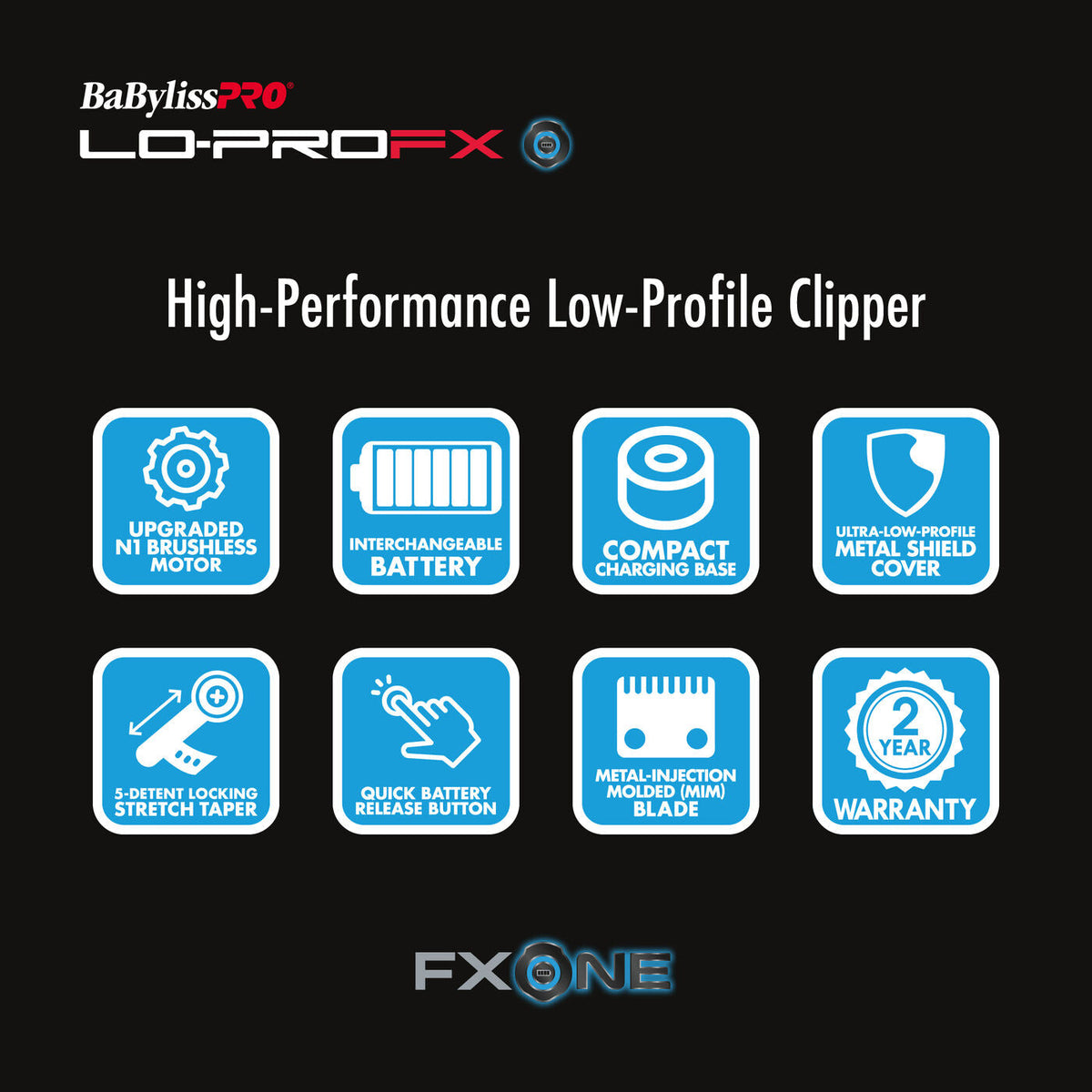 BaBylissPRO LoProFX FXONE High Performance Clipper