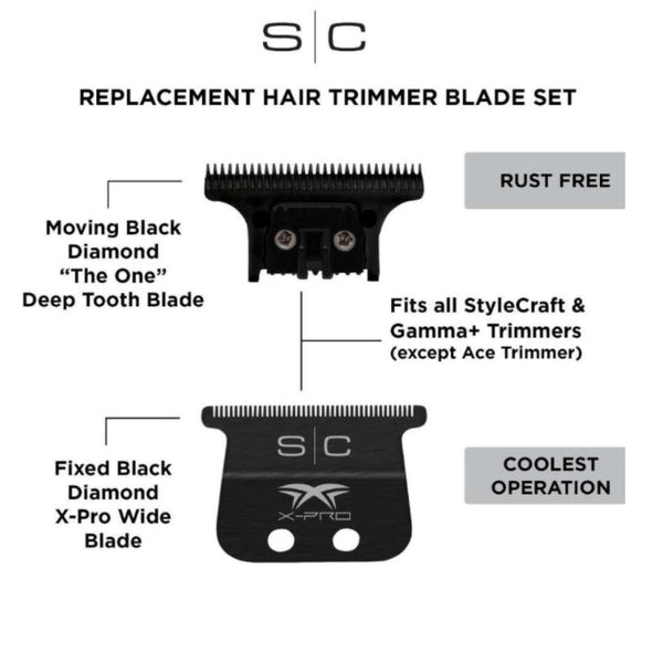 StyleCraft X-Pro Replacement Trimmer Blade + Cutter