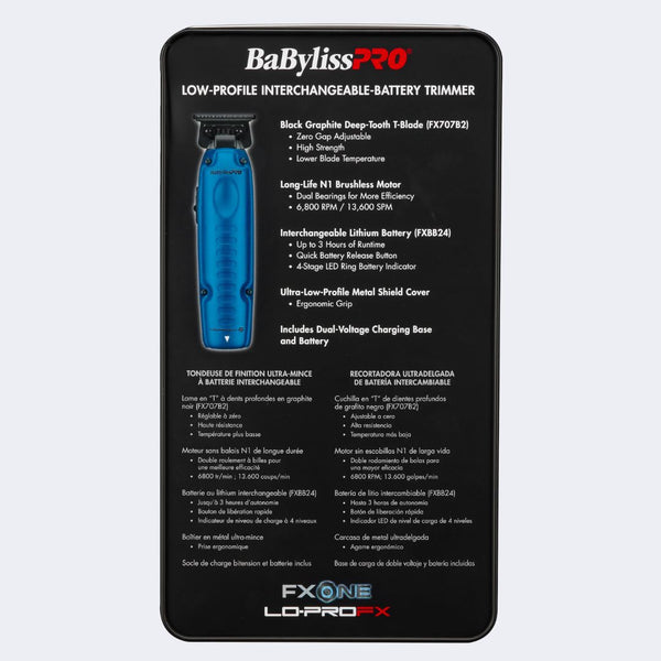 BaBylissPRO FXONE Lo-ProFX Limited Edition Black & Blue Trimmer