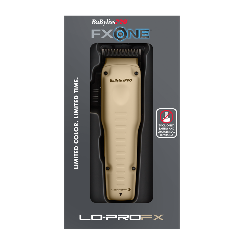 BaBylissPRO FXONE  LOPRO FX Low-Profile Sand Interchangeable Battery Clipper - TOOL ONLY
