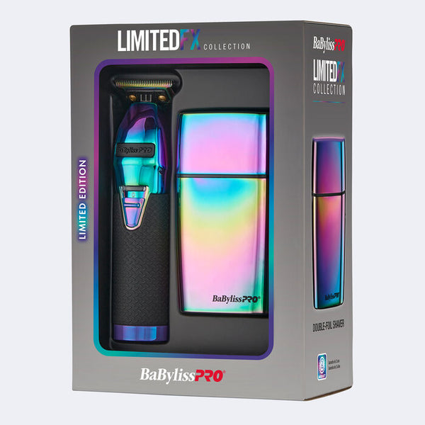 BaBylissPRO LimitedFX Iridescent Chemelon Trimmer and Double-Foil Shaver Combo