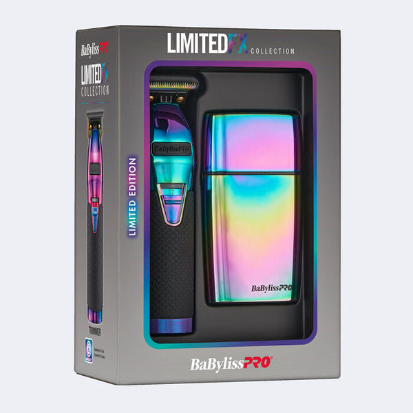 BaBylissPRO LimitedFX Iridescent Chemelon Trimmer and Double-Foil Shaver Combo