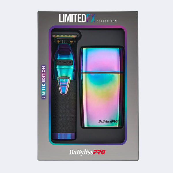 BaBylissPRO LimitedFX Iridescent Chemelon Trimmer and Double-Foil Shaver Combo