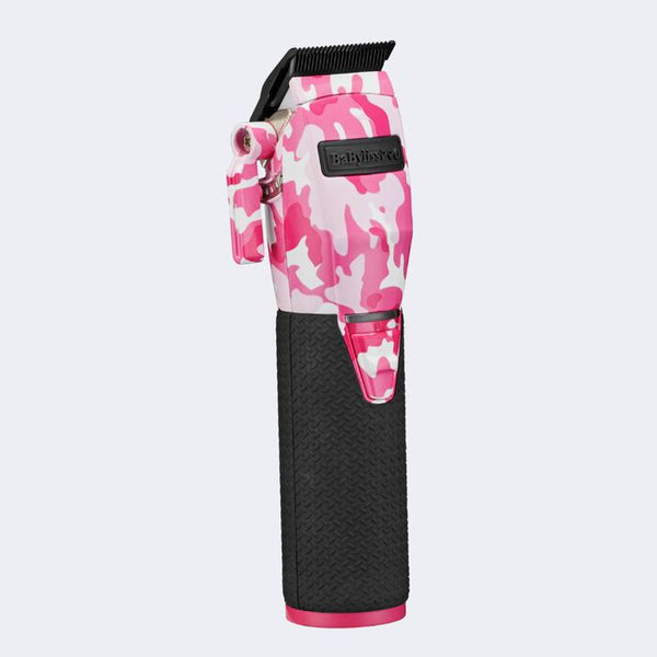 BaBylissPRO LimitedFX Pink Camo Metal Lithium Clipper and Trimmer