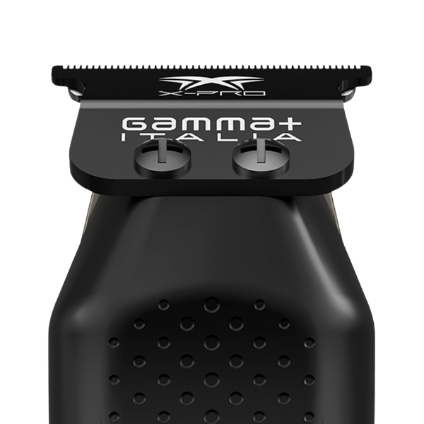 Black hair trimmer with 'Gamma Italia' branding on a white background