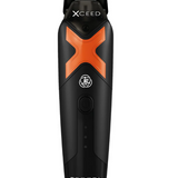 Black and orange grooming tool with 'Xceed' branding on a white background