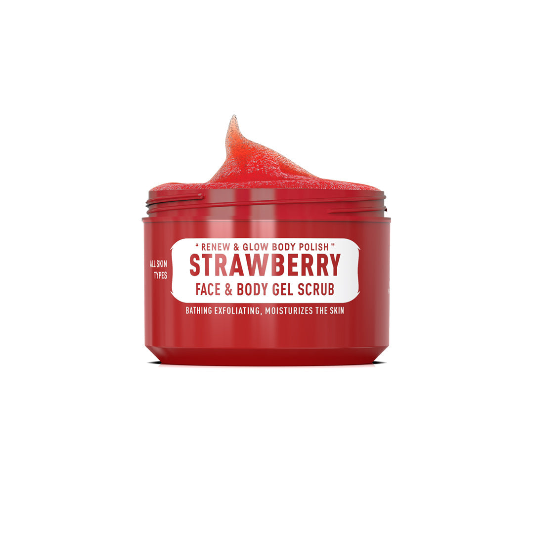 IMMORTAL Strawberry Face & Body Gel ScrubRenew & Glow Body Polish