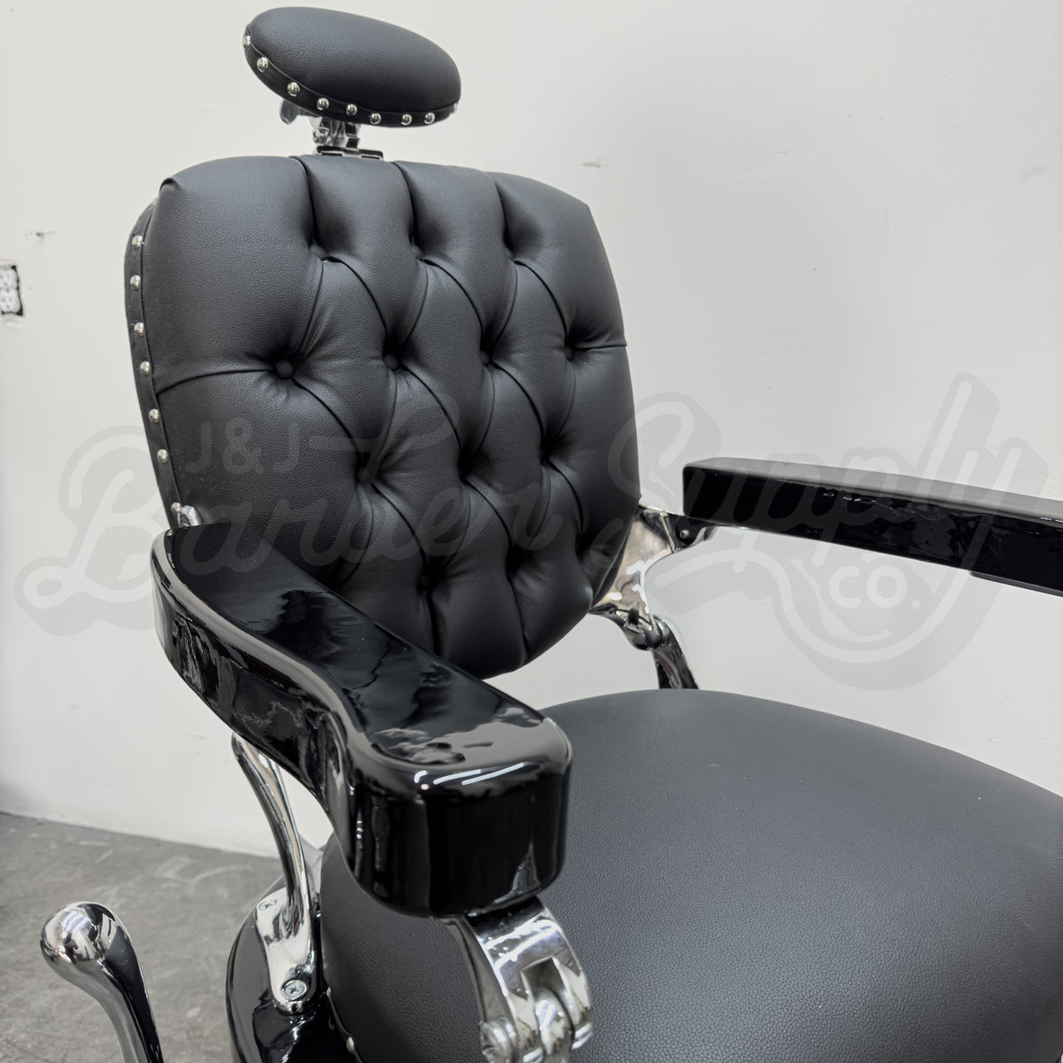 Vintage Louis Hanson Barber Chair - Triple Chrome Plated