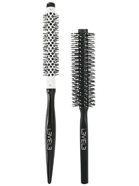 L3V3L3 Wooden Round Brush Set