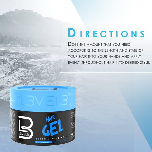 L3VEL3 Hair Styling Gel 500ML