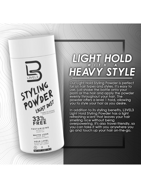 L3VEL3 Light Hold Styling Powder 30g "Light Dust"