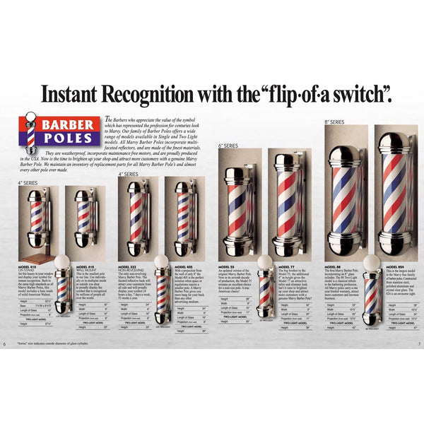 Marvy No. 824 Two Light Barber Pole