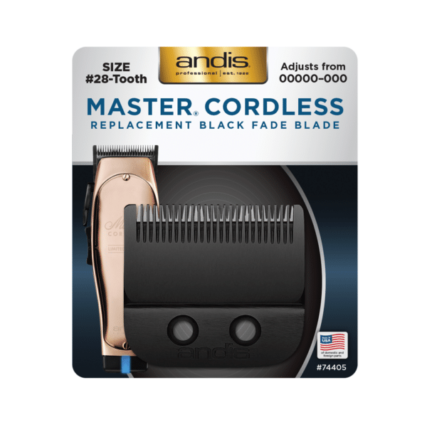Andis Cordless Master Replacement Black Fade Blade #74405