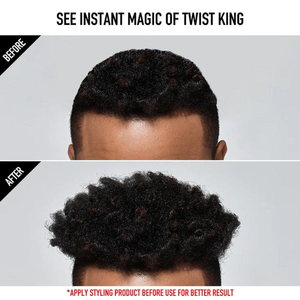 Red Compact Twist King for Long Hair - HS02