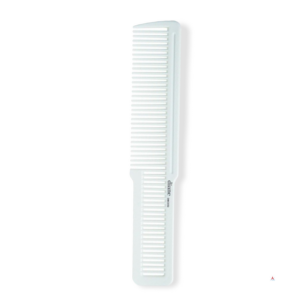 Diane Flat Top Comb 8" - White