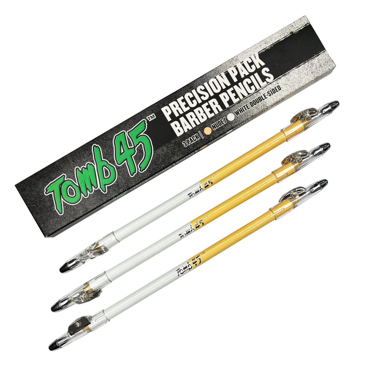 TOMB45 Precision Barber Pencils - 3 Pack