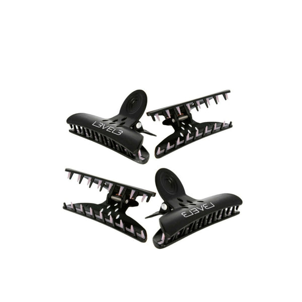 L3VEL3 Hair Claw Clips - 4 Pack