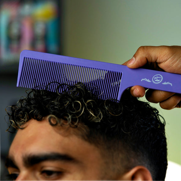 Rolda Flat Top Comb - Carbon Fiber - 9 Inch