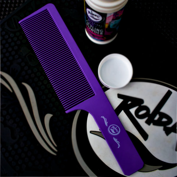 Rolda Flat Top Comb - Carbon Fiber - 9 Inch