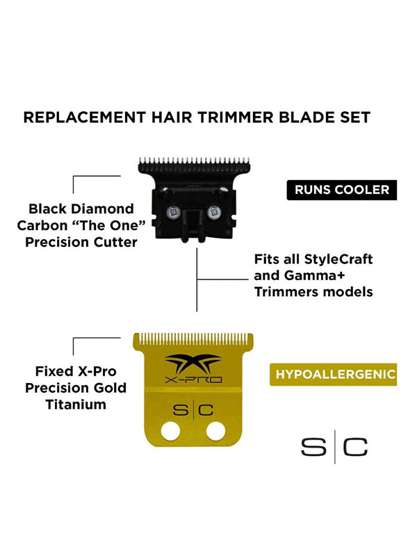 StyleCraft X-Pro Precision Gold Trimmer Blade
