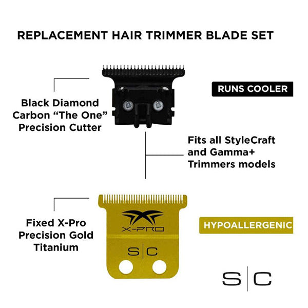 StyleCraft X-Pro Precision Gold Trimmer Blade
