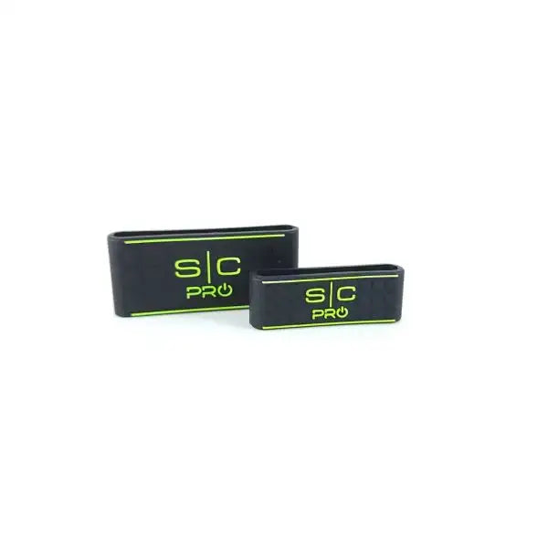 StyleCraft Pro Barber Hair Clipper and Trimmer Grip Band Set of 2 in Black|Green